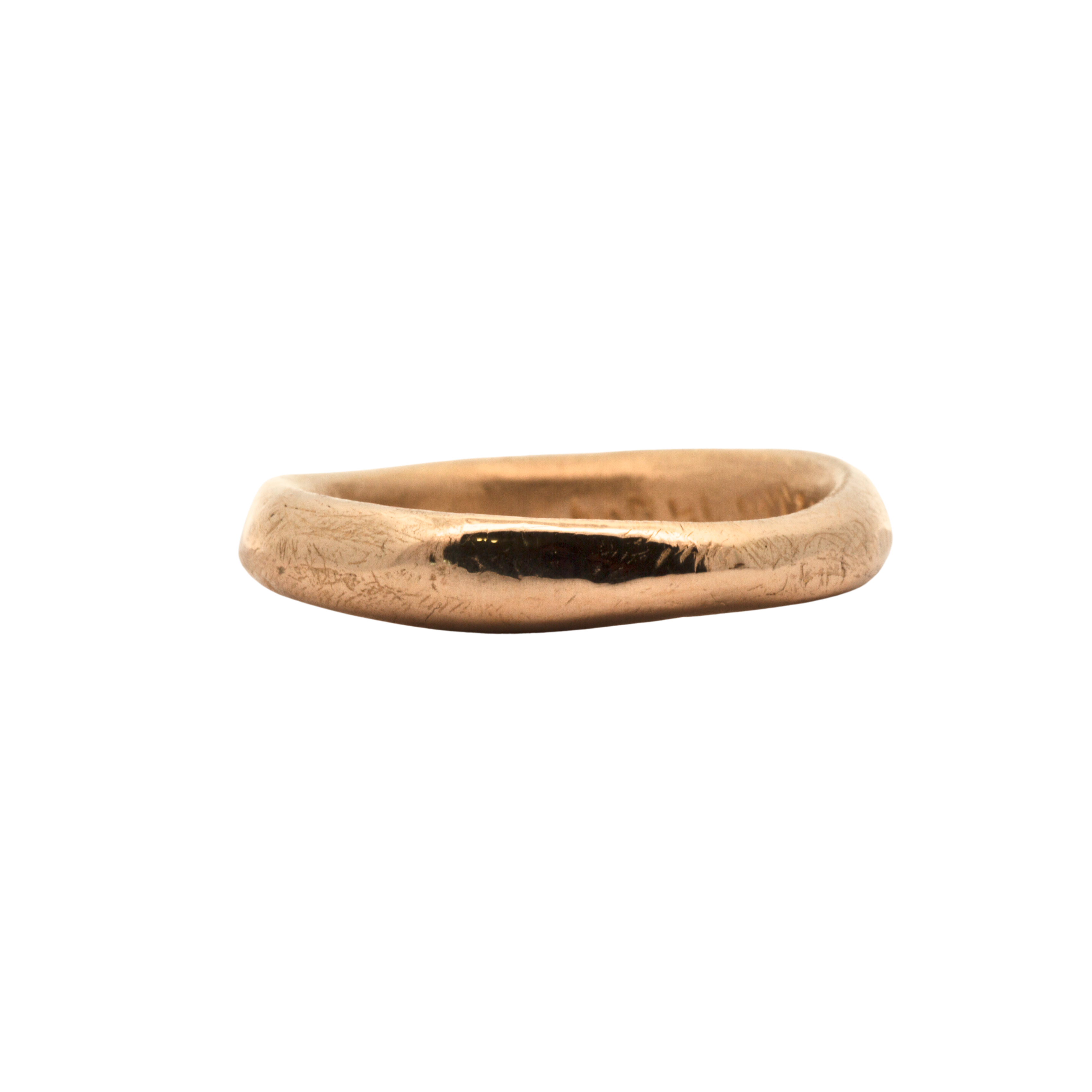 Side View of MADRONE Heavy Ring Highlighting Sculptural Design