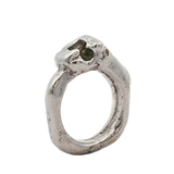 ANIMAL Big Cat Ring 0126 with Embedded Sapphires Sterling Silver Size 7.5