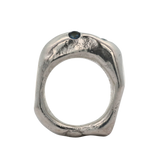 SEEBE Ring 0126 Sterling Silver + Sapphires