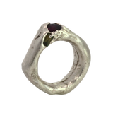 WILDER Ring No.012643 - Sterling Silver + Sapphires