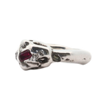 ANIMAL Big Cat Statement Ring No.092601 - Sterling Silver + Sapphires, Ruby