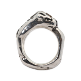 ANIMAL Big Cat Statement Ring No.100426 - Sterling Silver + Sapphires