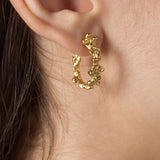 IDUN Floral Hoop Earrings