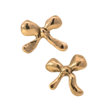 BIG BOWS Stud Earrings - 14K Gold