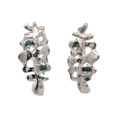 DORTE Earrings - Silver + Tourmalines