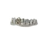 DORTE Crown Stacker Ring - Sterling Silver + Diamond Pavé