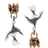 Dove + Crown Earrings - Mixed Metals