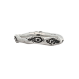 EYES Stacker Ring - Sterling Silver + Black Diamonds