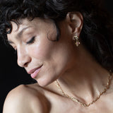 FRIKA Mix Earrings - Gold and Rubies