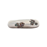 OOAK GLENR Dome Ring Stack - Sterling Silver + Rainbow Pavé