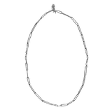 Silver - JONSI Slub Link Chain Necklace