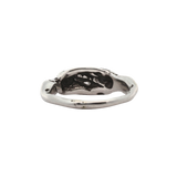 OOAK MAEVA Signet Ring No.01 - Sterling Silver + Sapphire Pavé