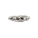 RAVEN Ring No. 092603 - Sterling Silver, Sapphires, Black Diamonds - Size 7
