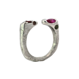 MOI ET TOI No. 032606 - Sterling Silver + Sapphires