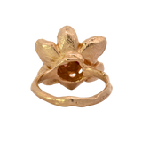 RORA Flower Signet Ring - 14K Gold + Sapphires