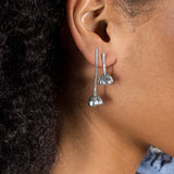 ROTA Flower Earrings Short - Sterling Silver