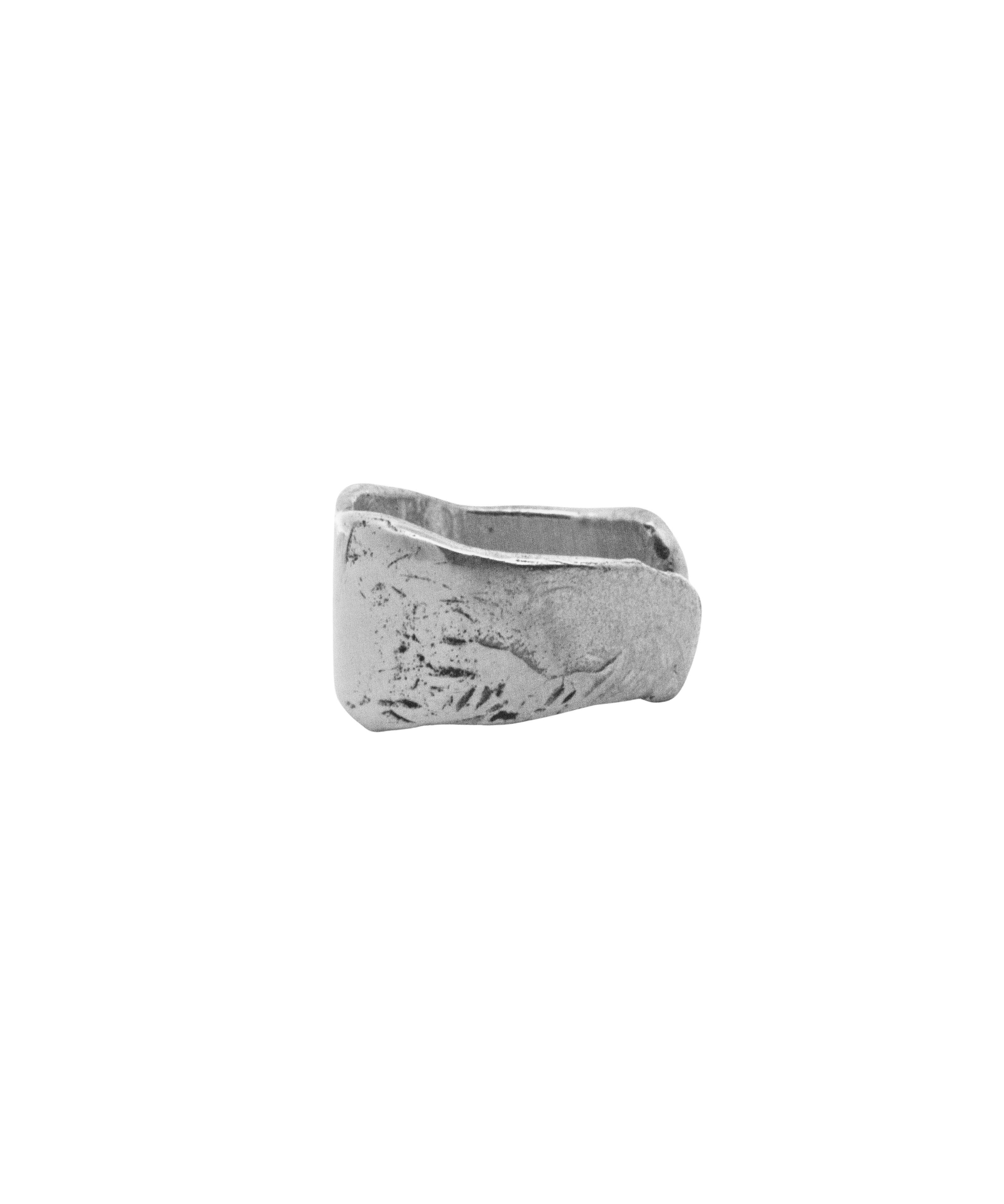 SIGR Ear Cuff in recycled sterling silver, lost wax cast