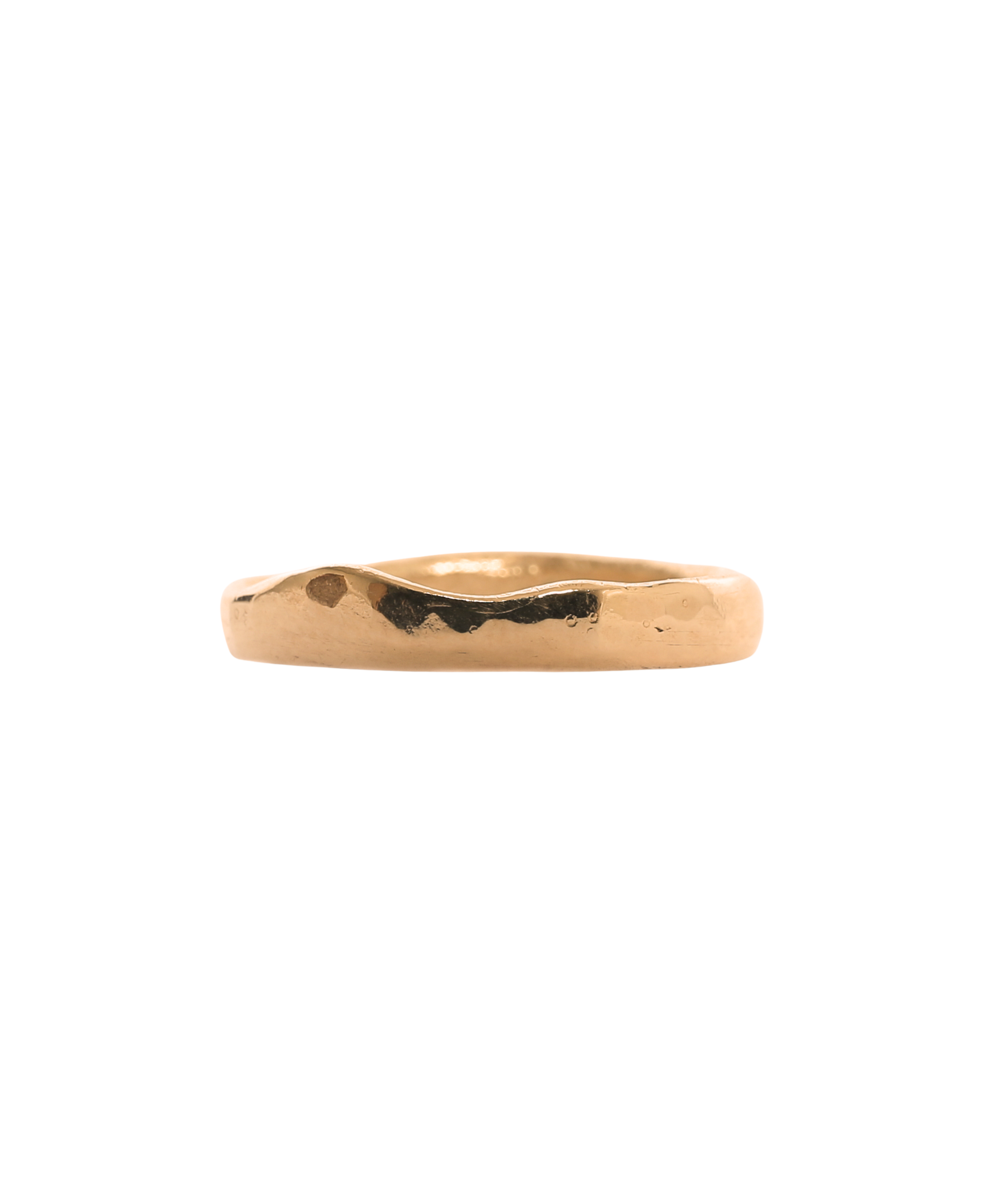 SIGR WATER Narrow Half Straight Wedding Stacker Ring in, lost wax cast