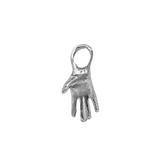 HOLDING Right Hoop Charm - Sterling Silver