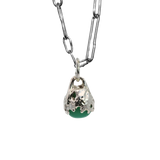 SPERO Pendant / Necklace -Chrysoprase + Sterling Silver