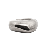 GLENR Square Dome Ring - Sterling Silver
