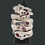 WILDER Ring No.042606 - Sterling Silver + Sapphires