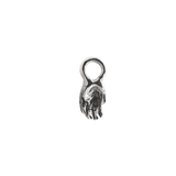 TINY PALM Hoop Charm - Sterling Silver