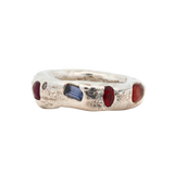 WILDER Ring  - Sterling Silver + Sapphires, Ruby