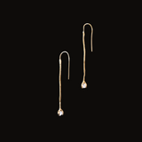 CALLA Long Drop Earrings- Herkimer
